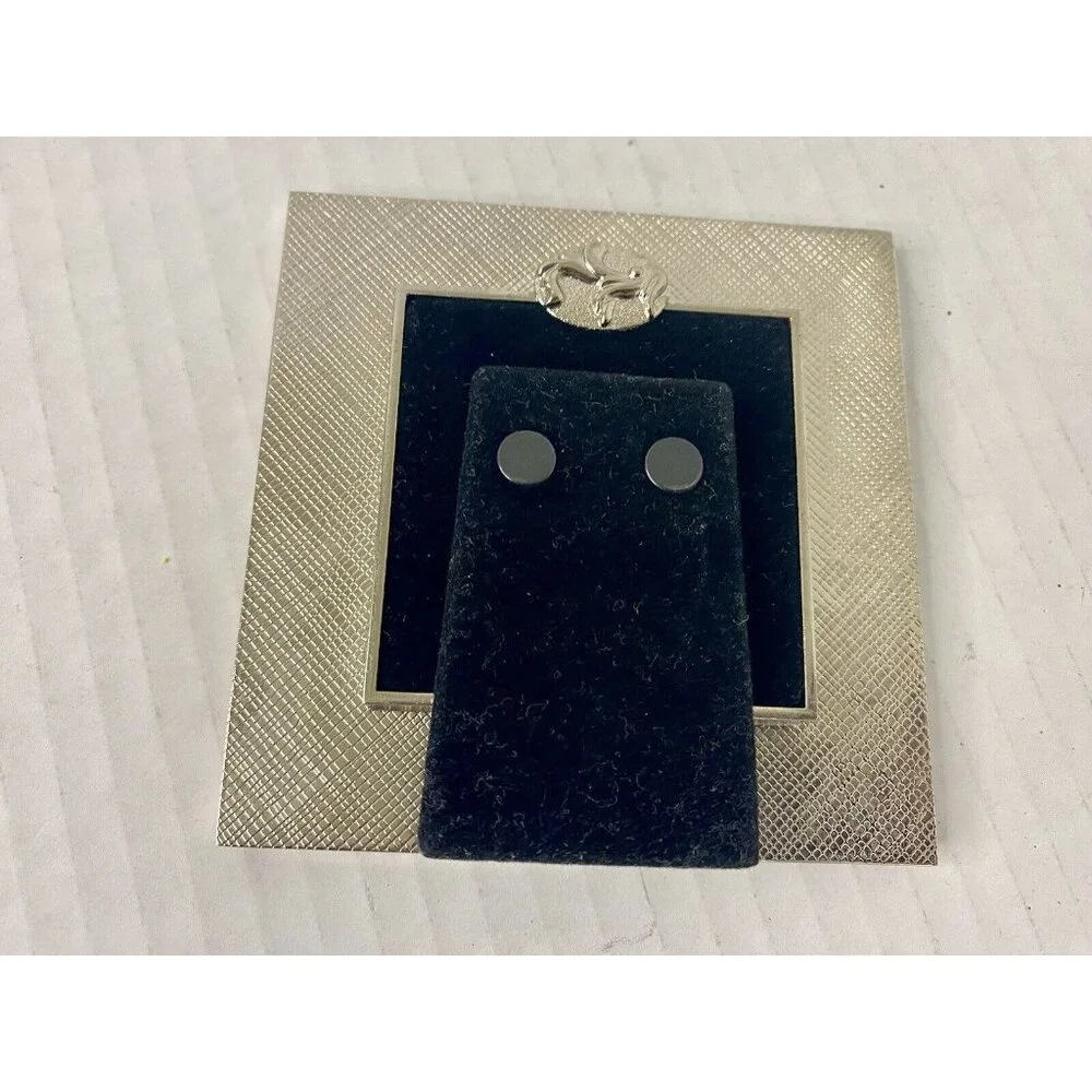 Purple Enamel Guilloche Stand Up Frame Fits 2”x2” Photos‎